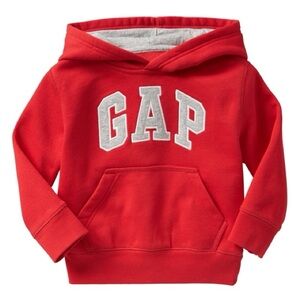 GAP BABY LOGO HOODIE - RED WAGON SIZE 6-12 MONTHS (NEW WITH TAGS)